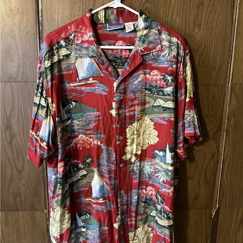 Tommy Bahama Red Hawaiian Shirt
